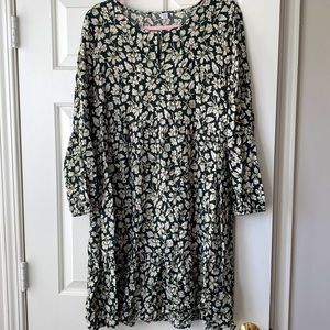 Old Navy Emerald Floral Maternity Dress Size L